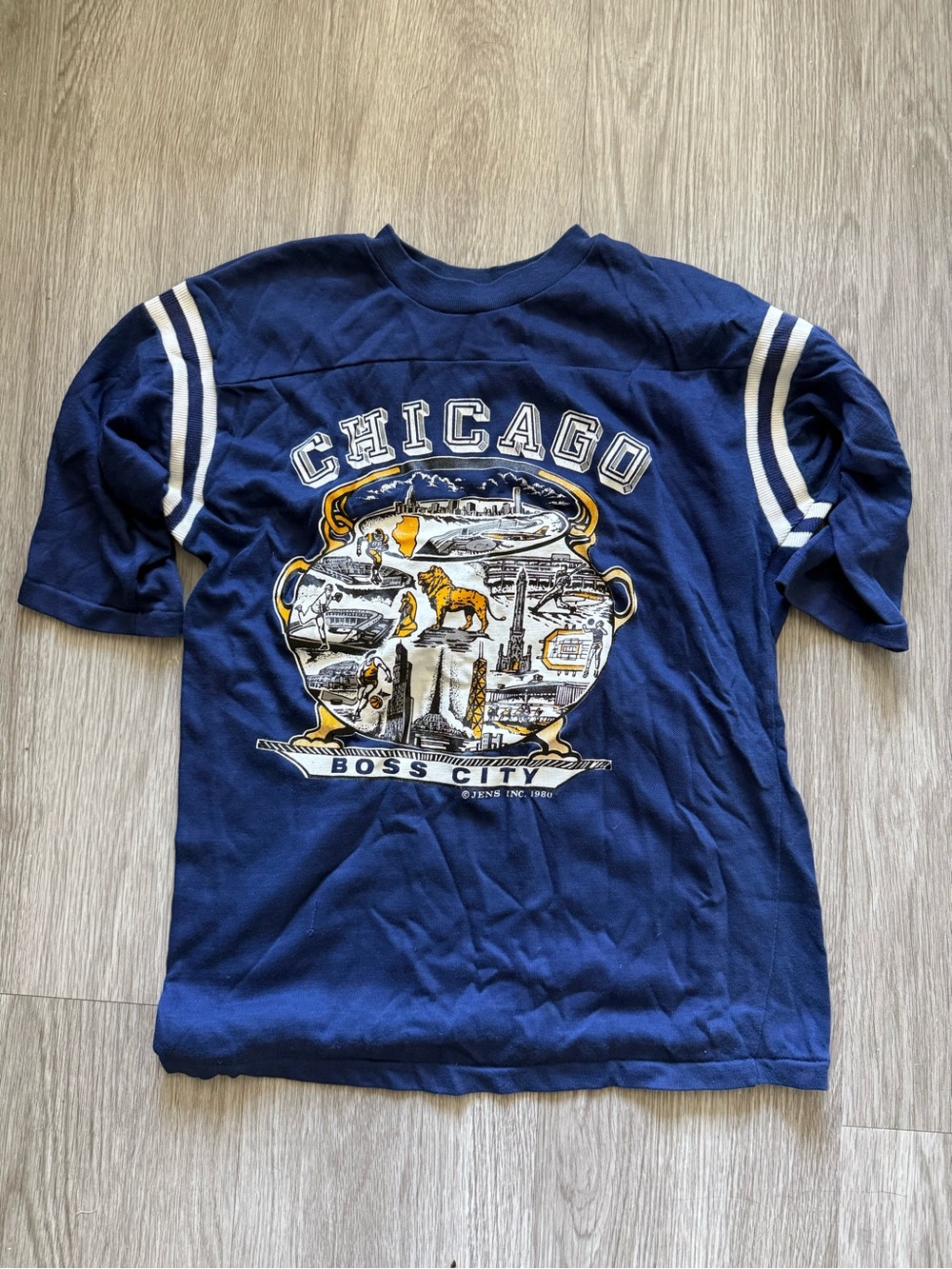 Chicago Vintage T‑Shirt in Navy